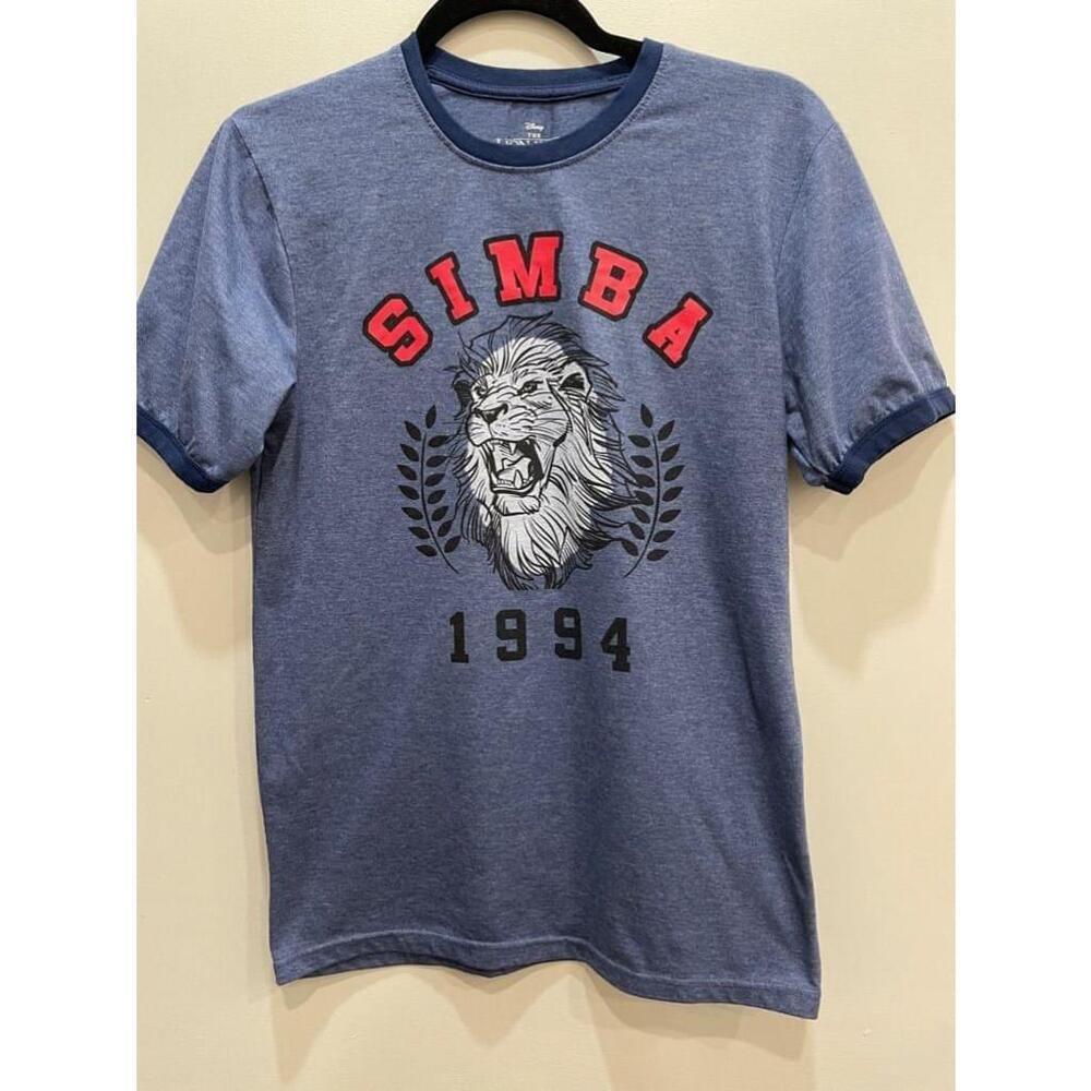 Disney The Lion King Simba 1994 Heather Blue T-Shirt - Size S